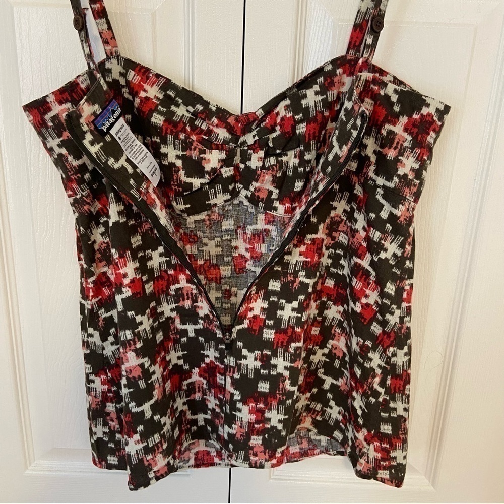 Patagonia Women’s Aztec Hemp And Organic Cotton Tank Top Shirt Size 8 - Picture 4 of 6